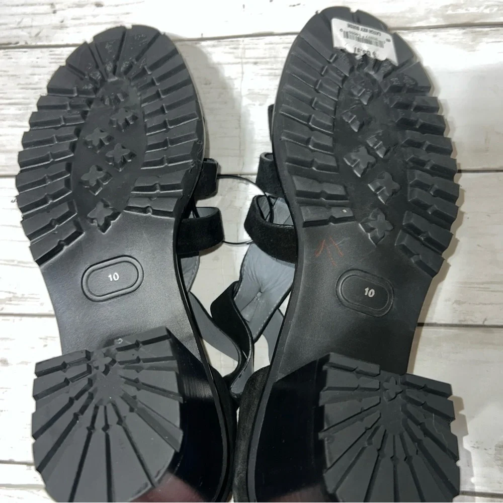 Seychelles Fisherman Sandal Chunky Lug Sole black size 10 NWT